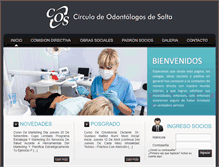 Tablet Screenshot of odontologosalta.com.ar